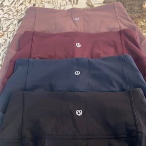 A bundle of 4 lululemon; All the Right Places Crop